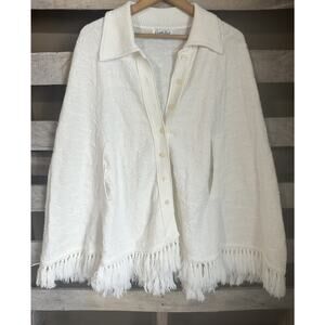 Vintage Cuddle Knit One Size White Bow Print Cardigan Style Shaw